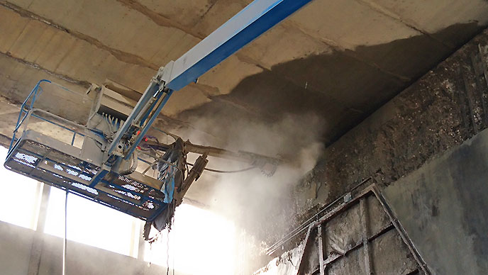 Hidrodemolare beton vibratii reduse