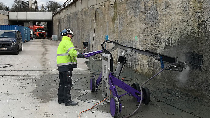HidroDemolare Beton zgomot redus