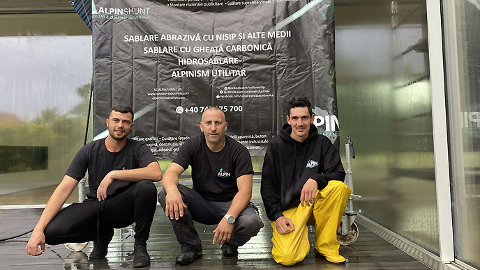 Curatare Fatade Cladiri prin HidroSablare